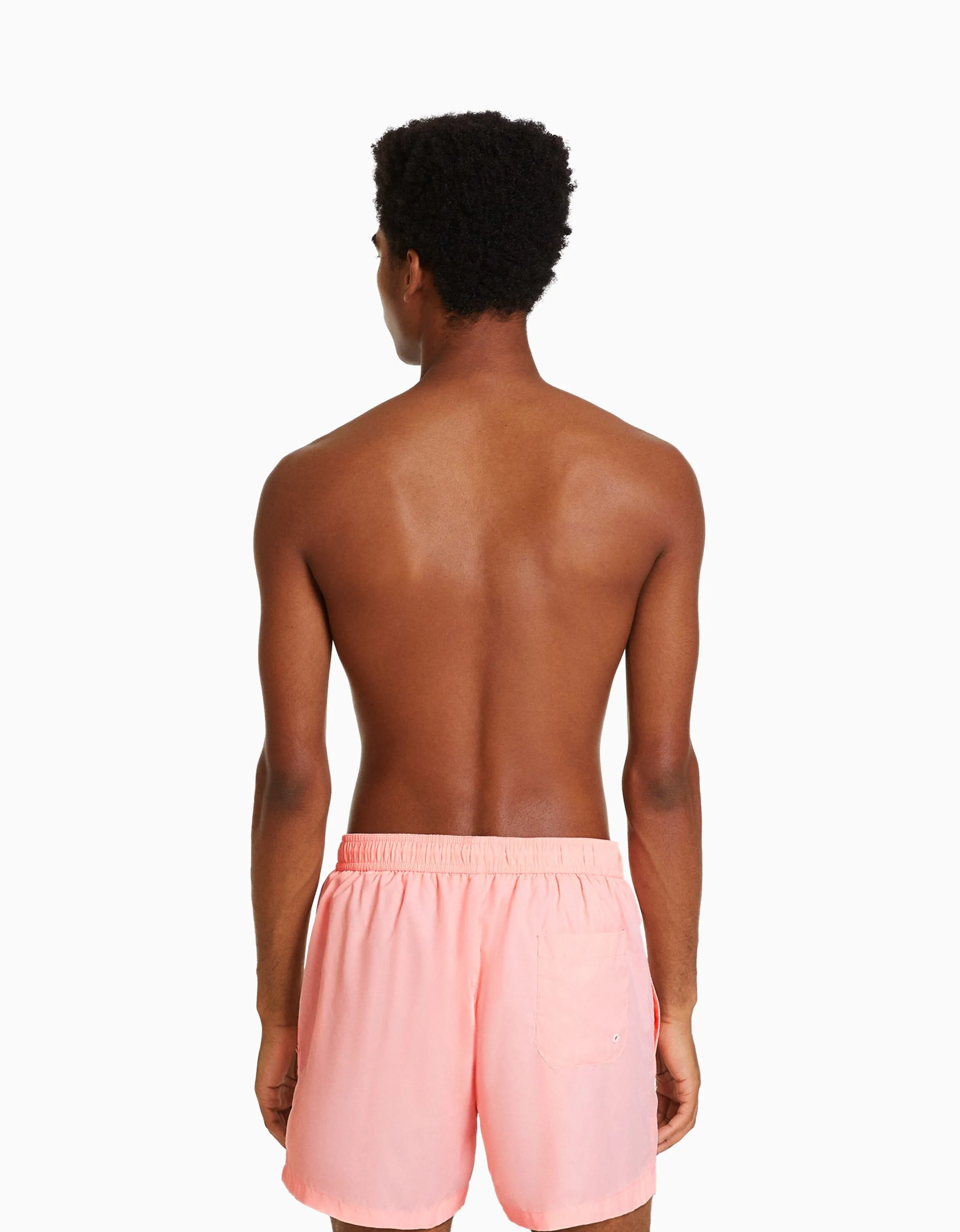 BERSHKA Bañador básico Turquesa Store