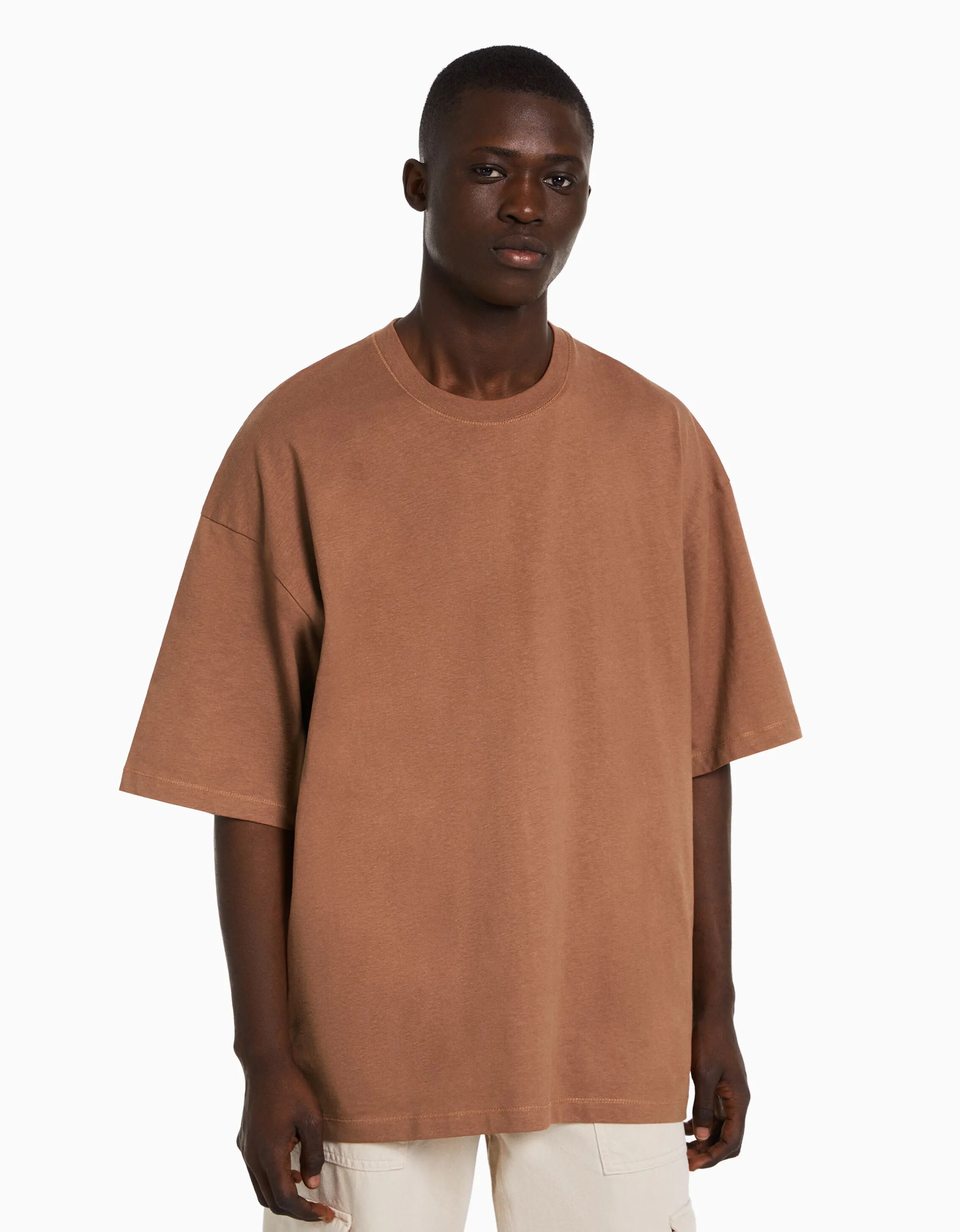 BERSHKA Camiseta manga corta oversize Caldera Store