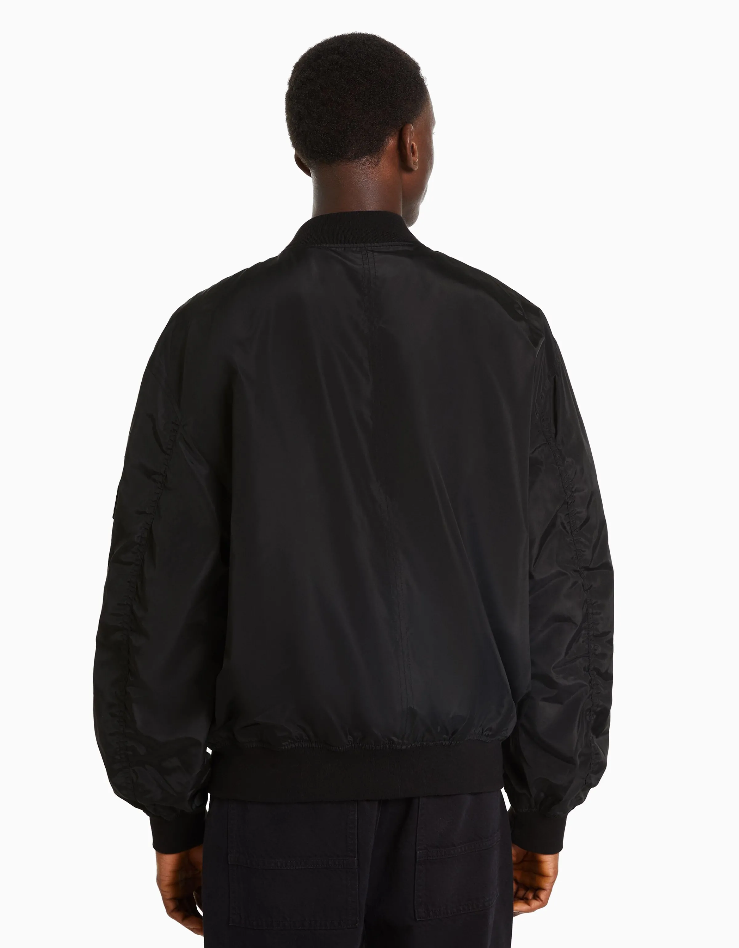 BERSHKA Cazadora bomber ligera Turquesa Cheap