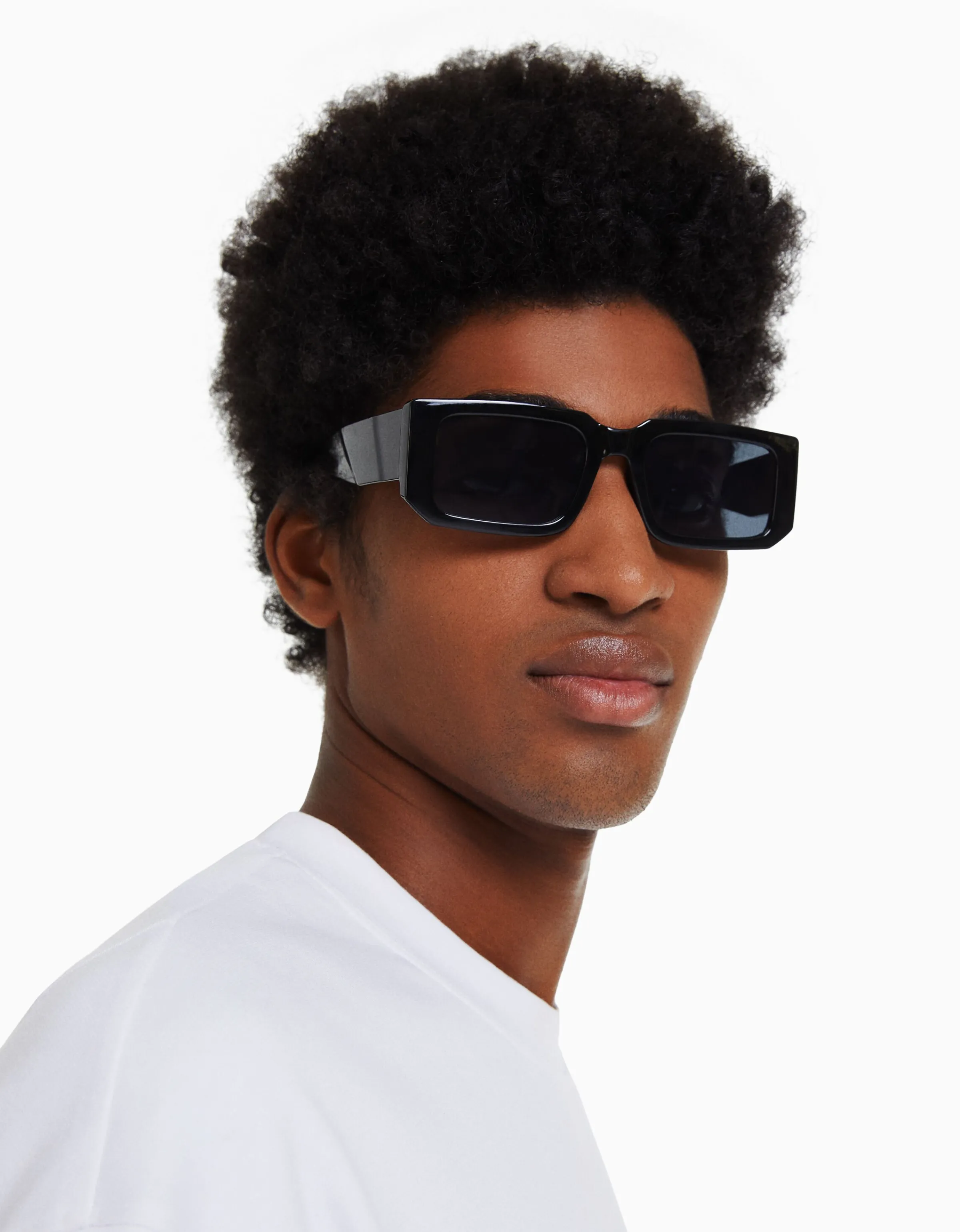 BERSHKA Gafa sol relieve Negro Clearance