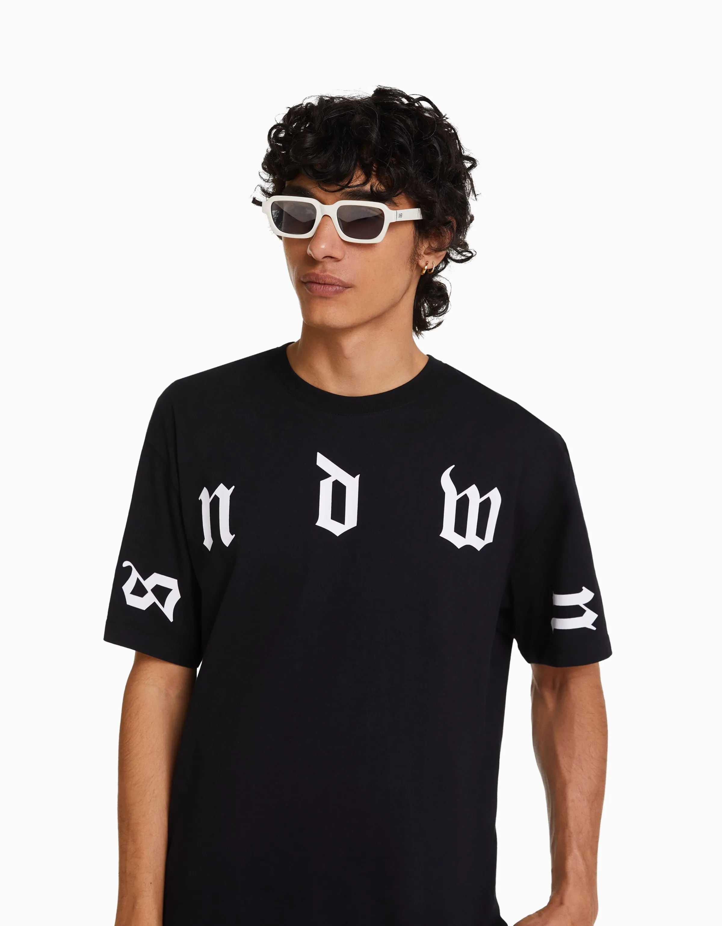 BERSHKA Gafas sol Blanco Best