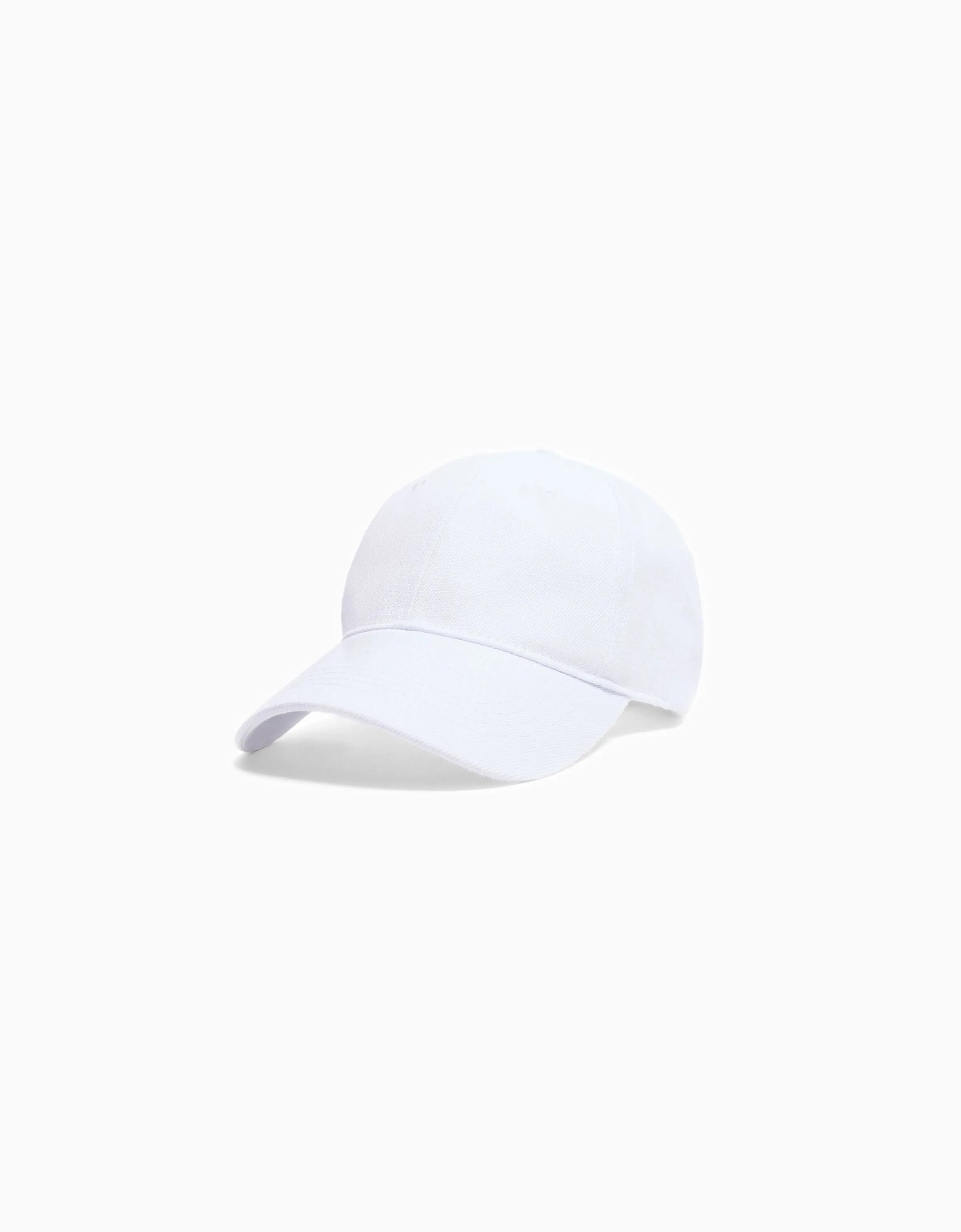 BERSHKA Gorra básica Blanco Best