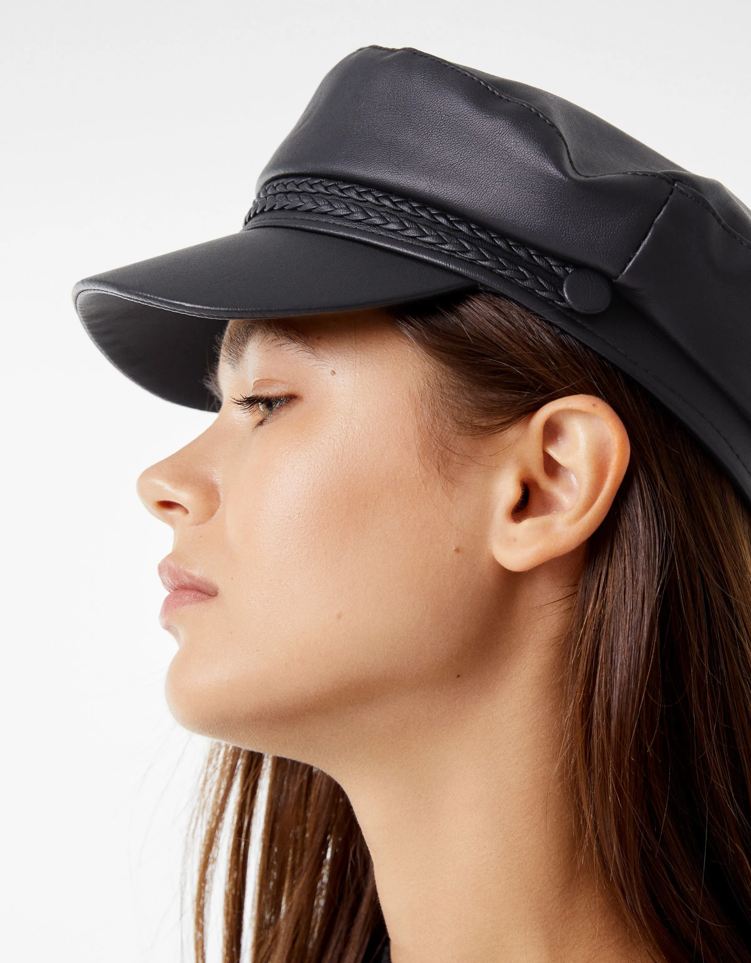 BERSHKA Gorra marinera Negro Store