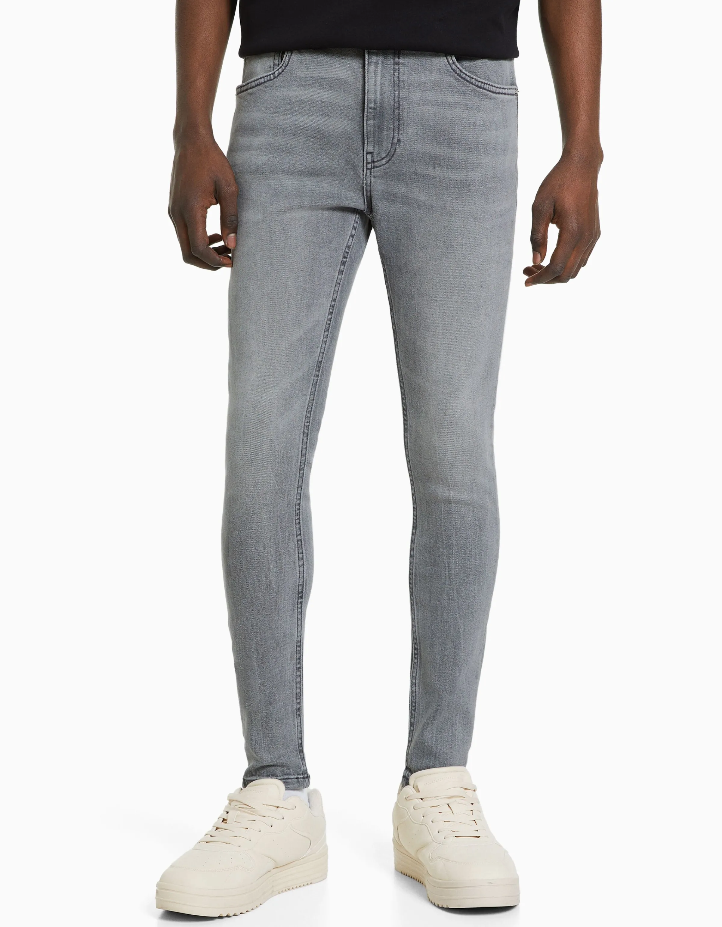 BERSHKA Jeans super skinny Blanco Best