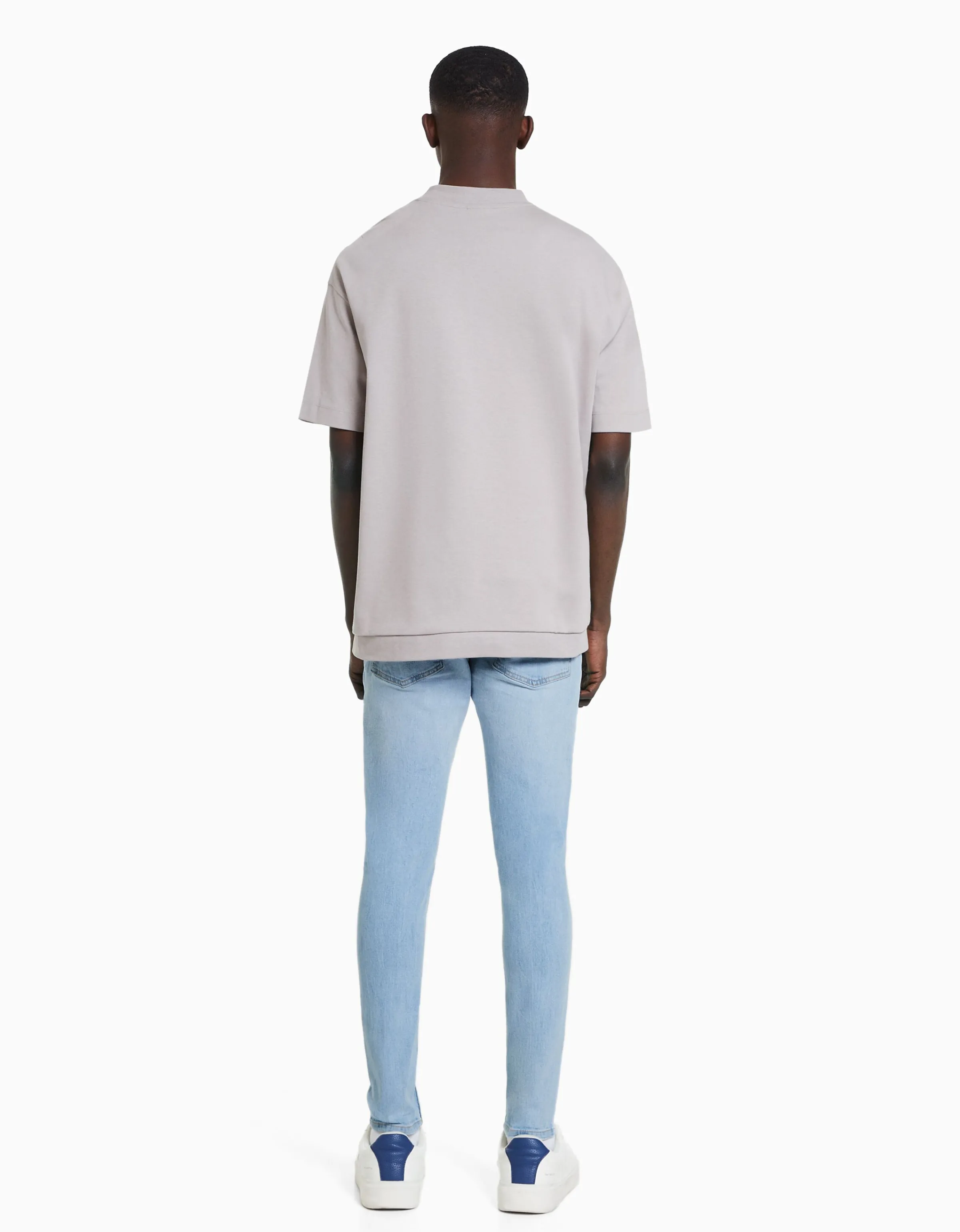 BERSHKA Jeans super skinny Blanco Best Sale