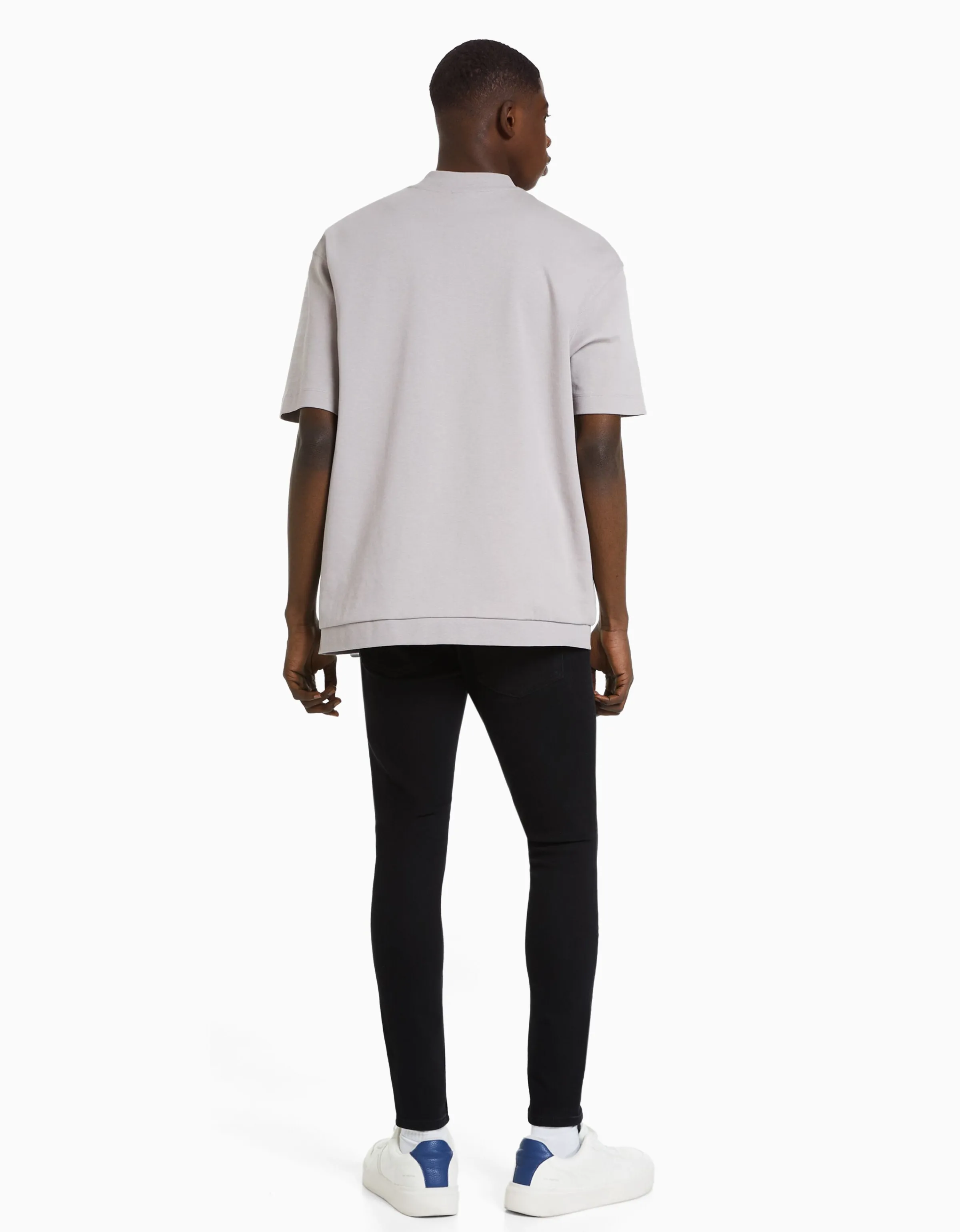 BERSHKA Jeans super skinny Blanco Sale