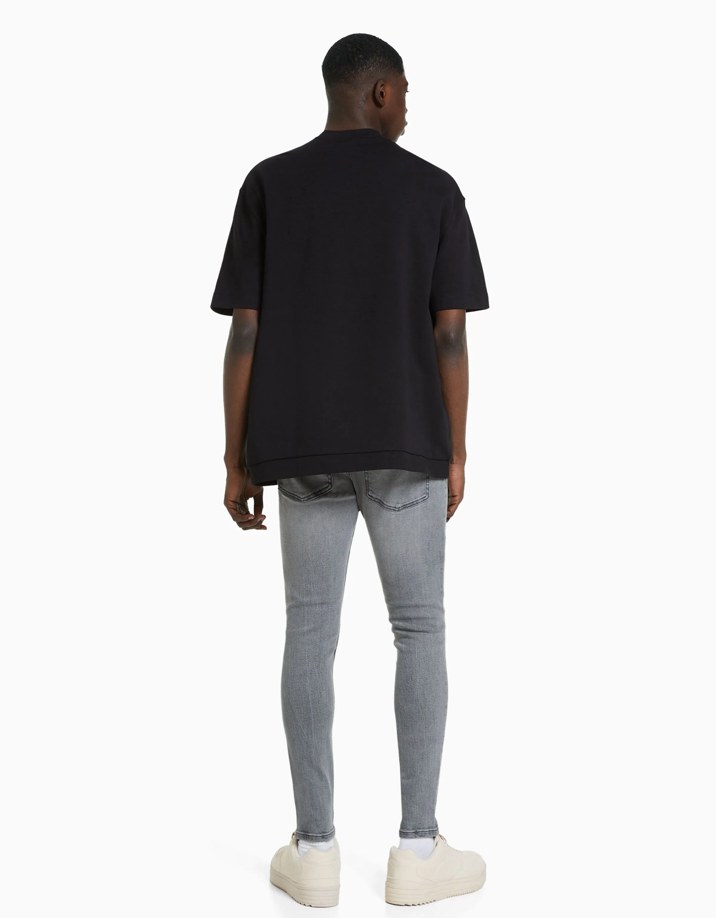 BERSHKA Jeans super skinny Blanco Best