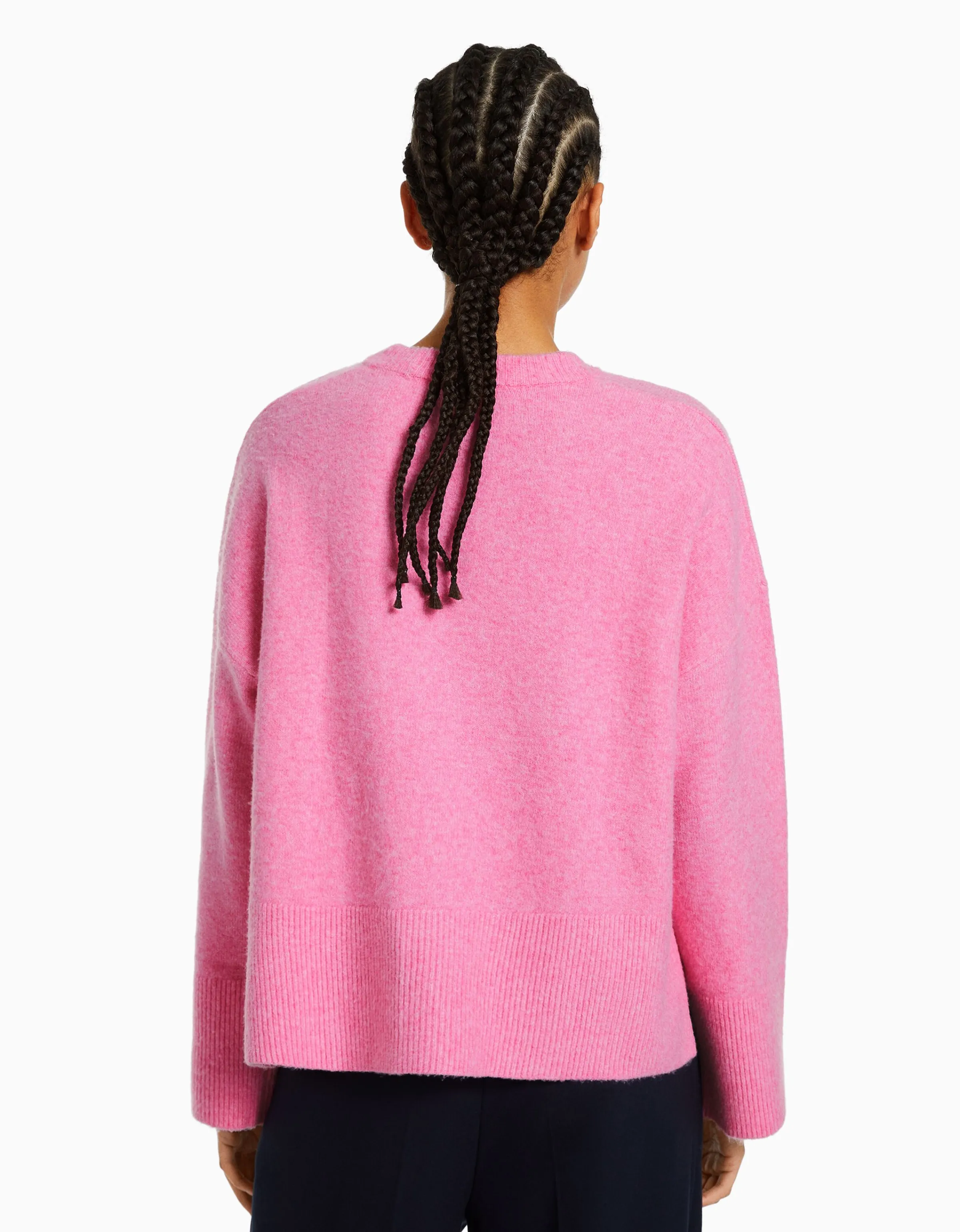 BERSHKA Jersey oversize Rosa Fashion
