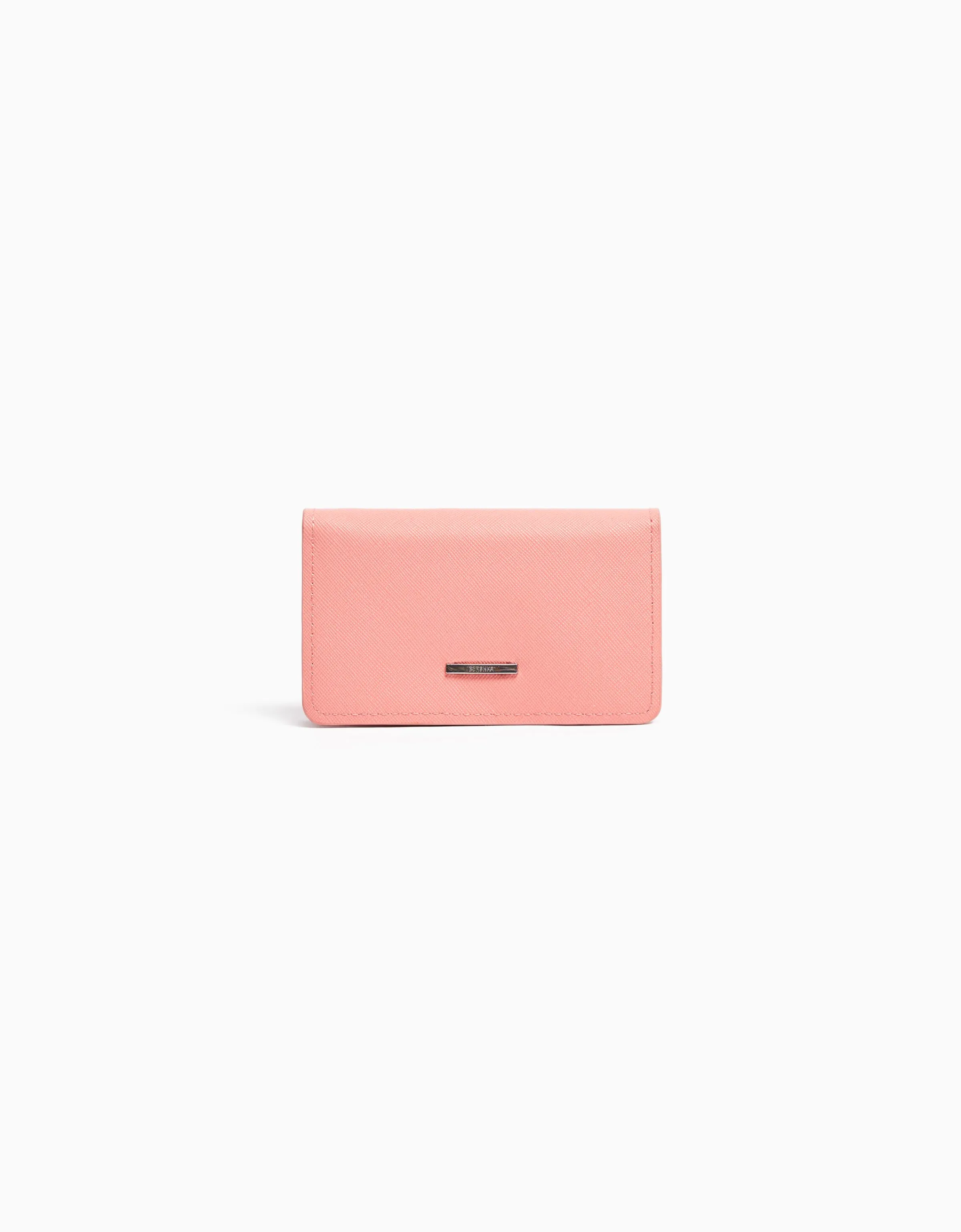BERSHKA Monedero básico Negro Cheap
