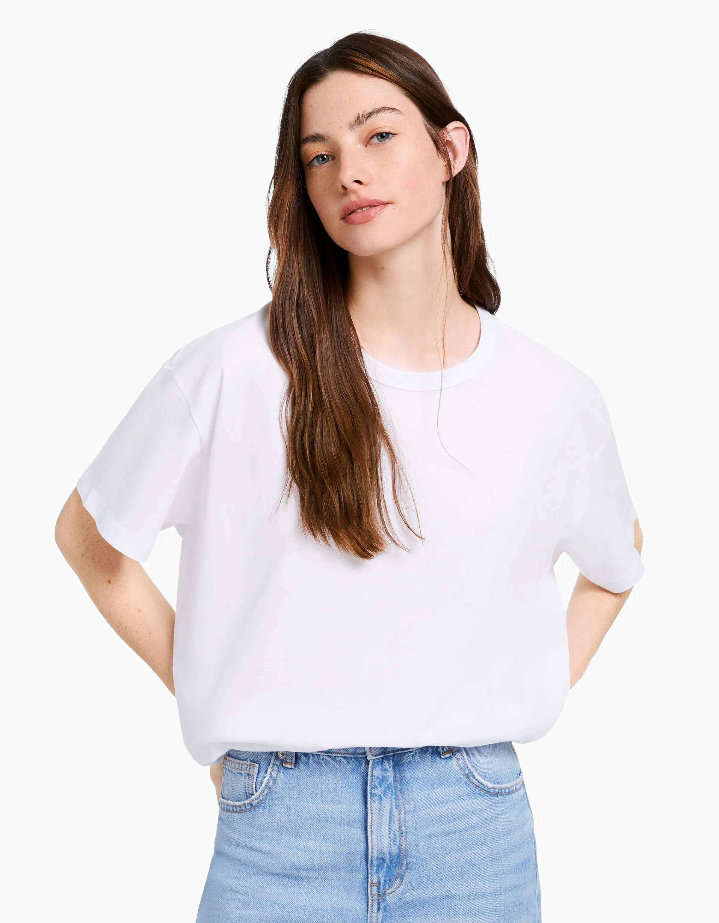 BERSHKA Pack 2 camisetas manga corta oversize Multicolor Flash Sale